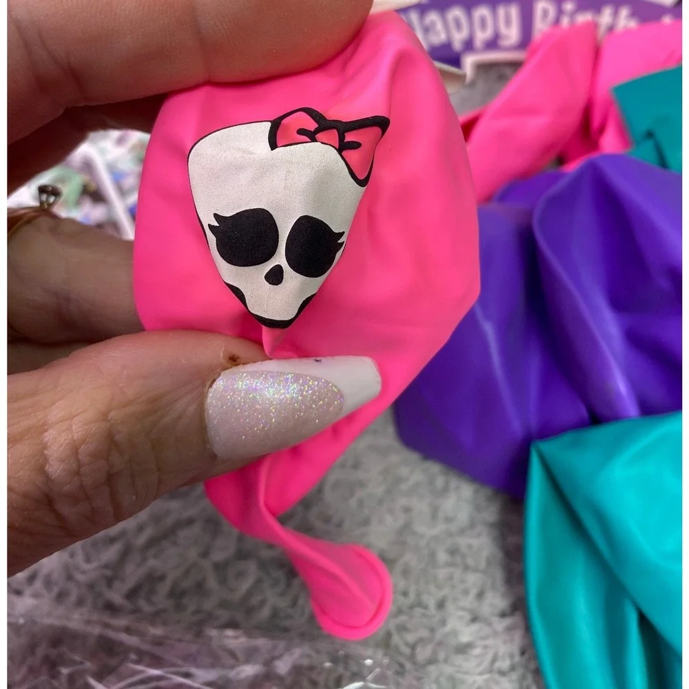 Monster High Birthday Party‎ Pack 18 Balloons 24 Cake Toppers Banner